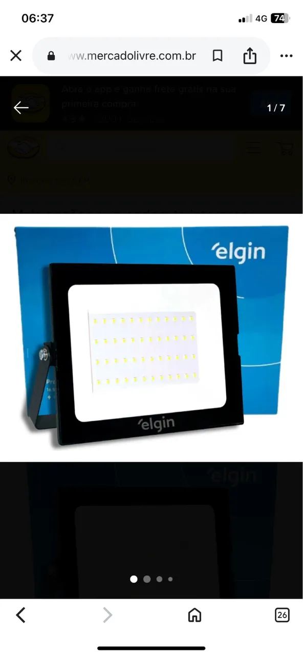 Refletor led 100w elgin