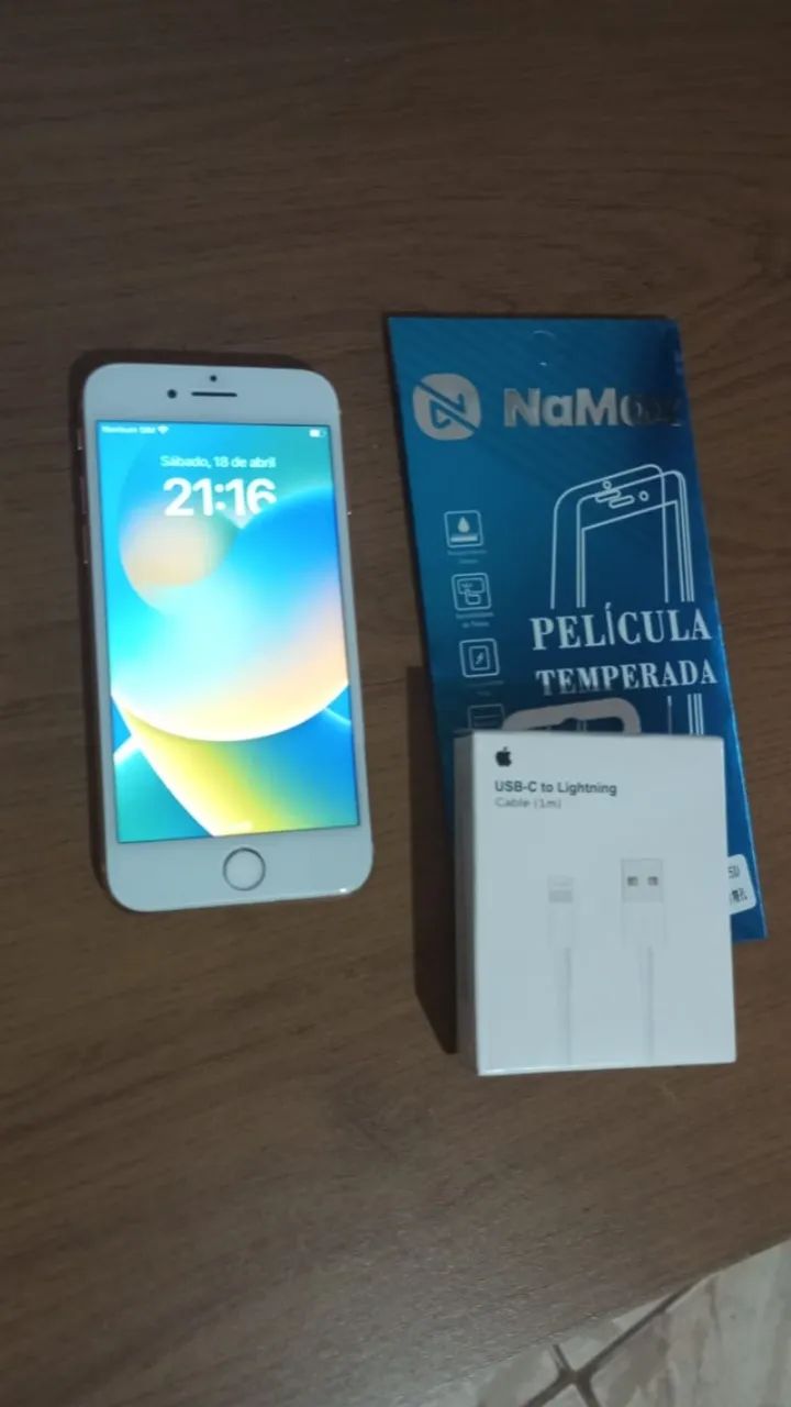 Iphone 8 Gold 256GB BATERIA 100%, brinde Pelicula e Cabo, entrego