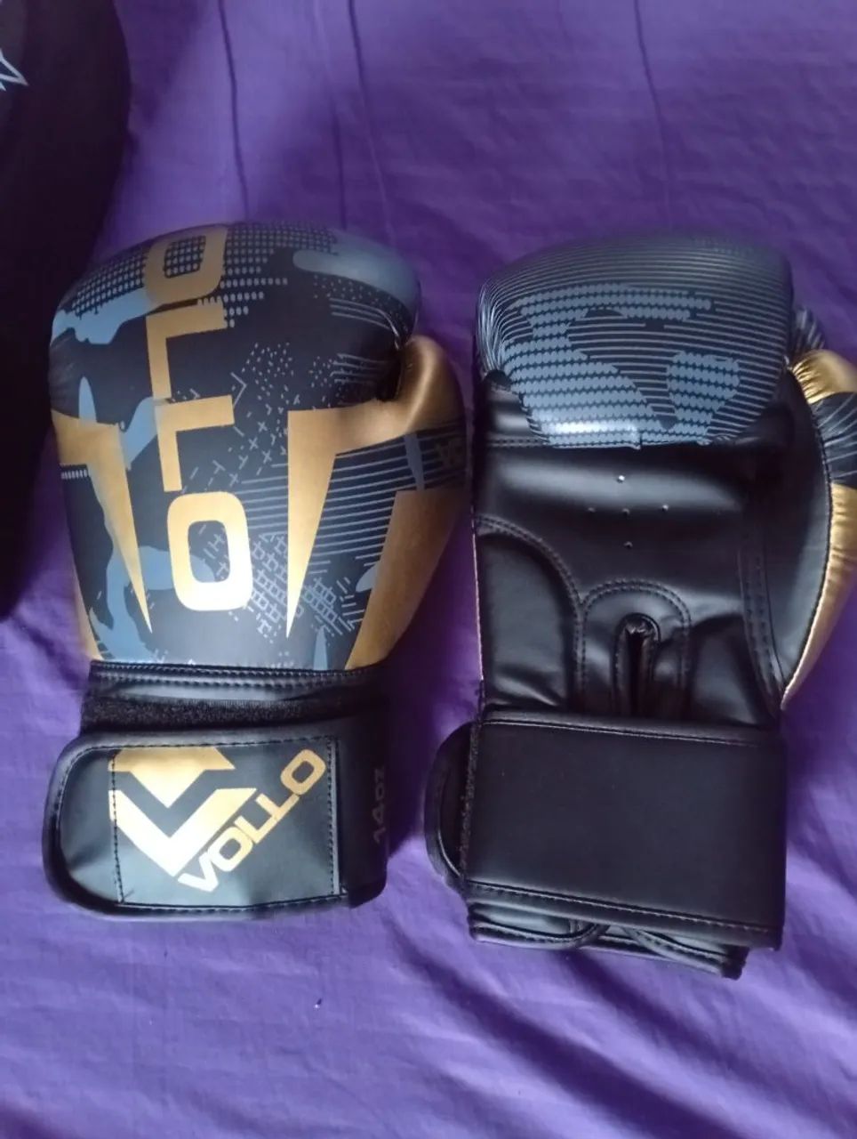 Kit luvas e caneleiras Muay-Thai - Foto 2