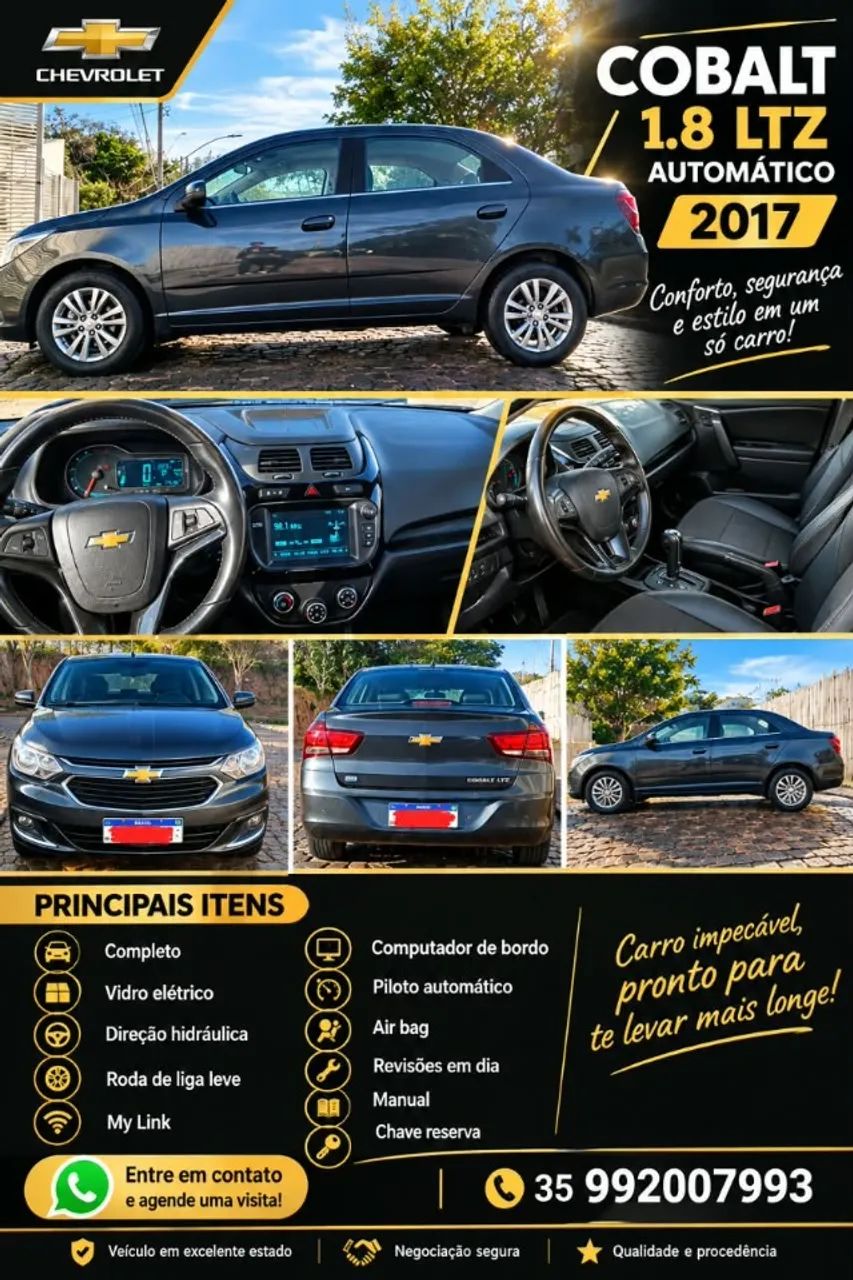 Chevrolet Cobalt 1.8 8V ECONO.FLEX 4P AUT. 2017
