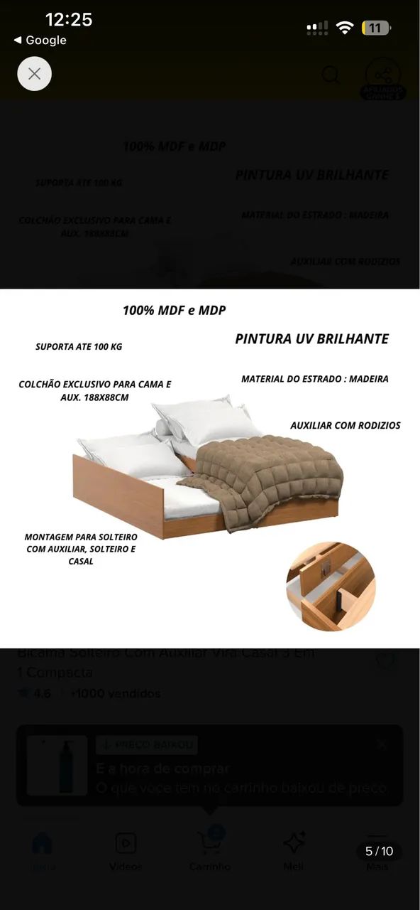 Cama 3 em 1  - Foto 3