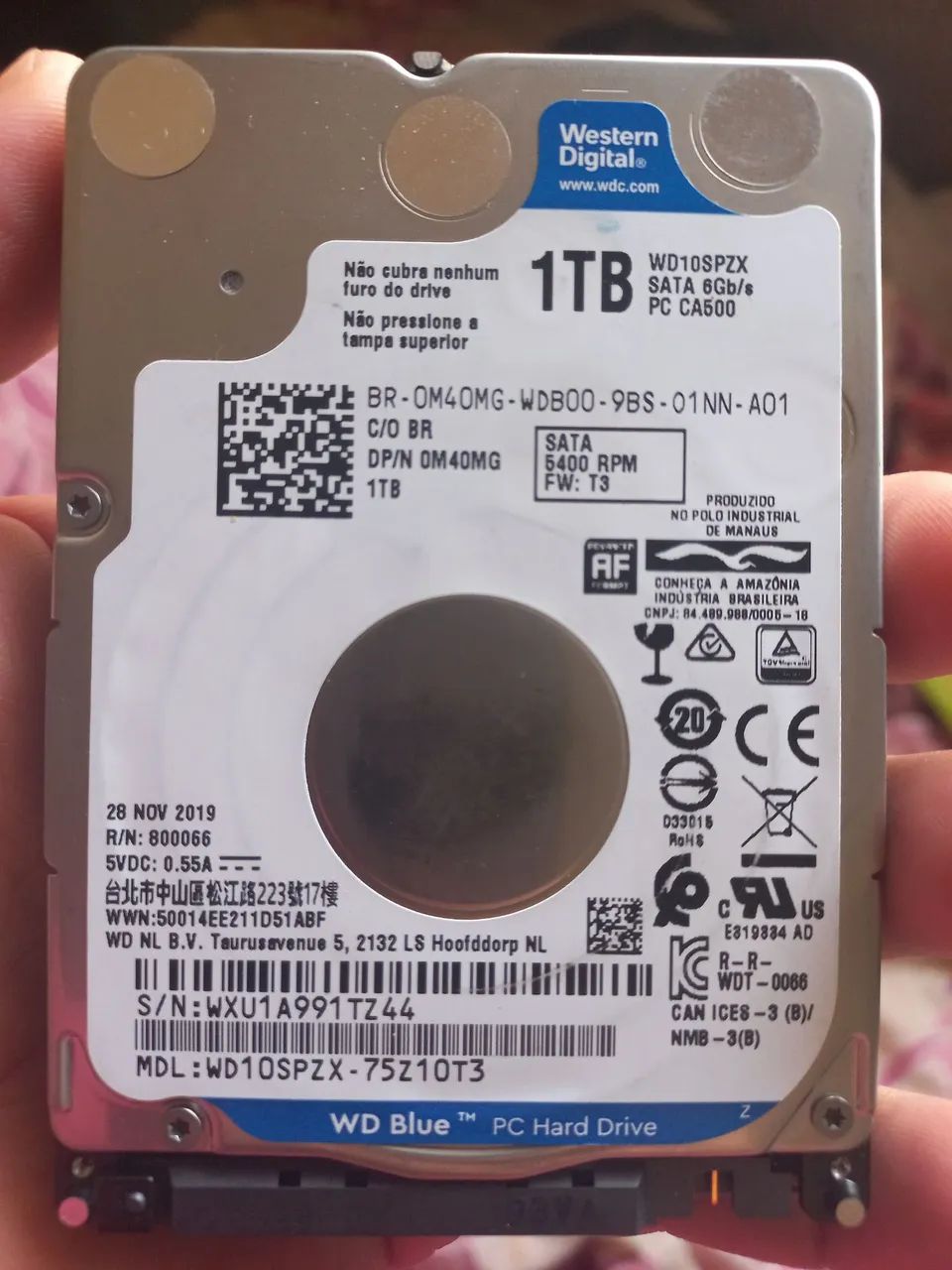 Vendo hd para notebook. Wd 1tb