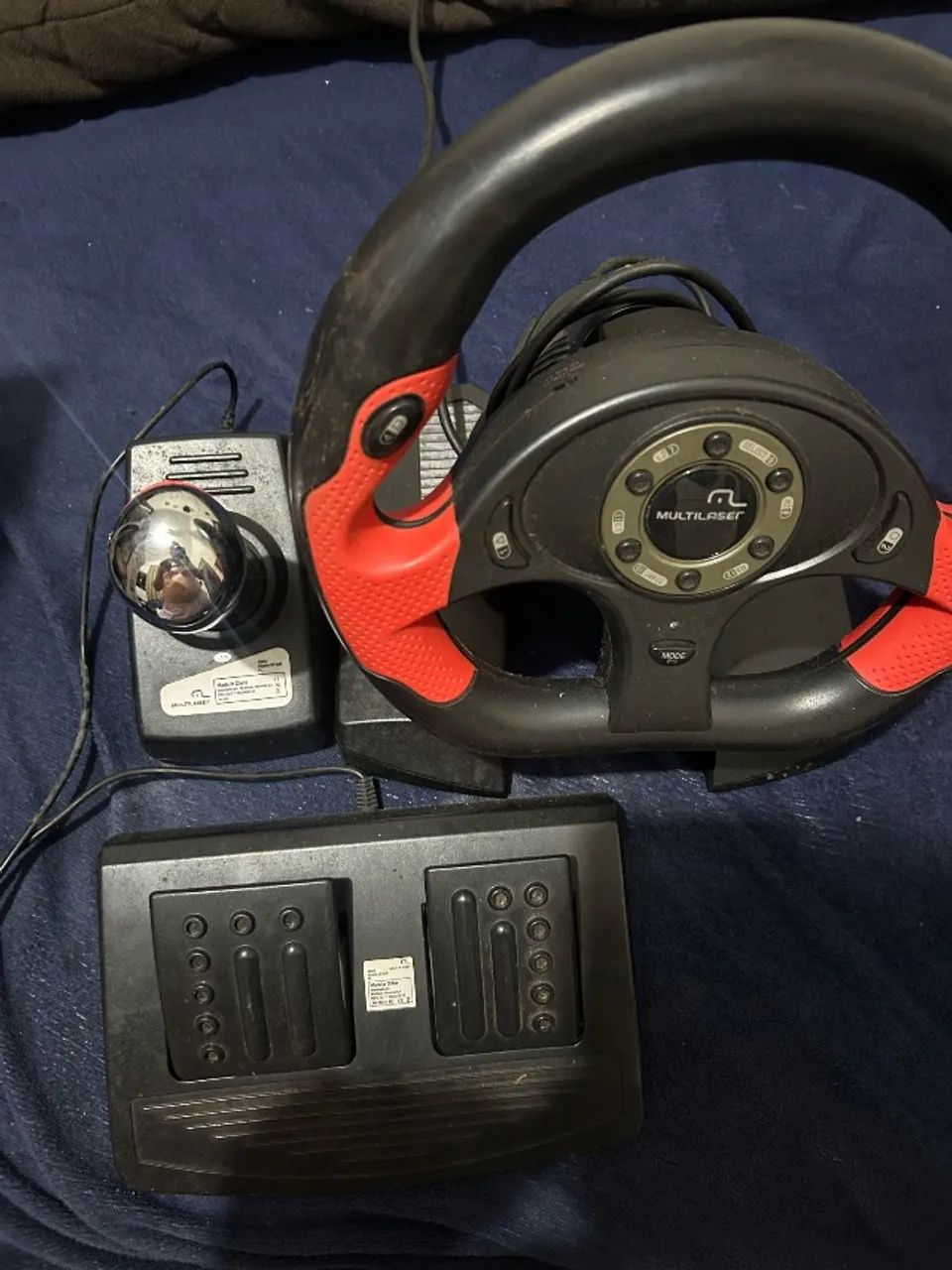 Volante Multilaser para PS2 e PC. Valor negociável  - Foto 5