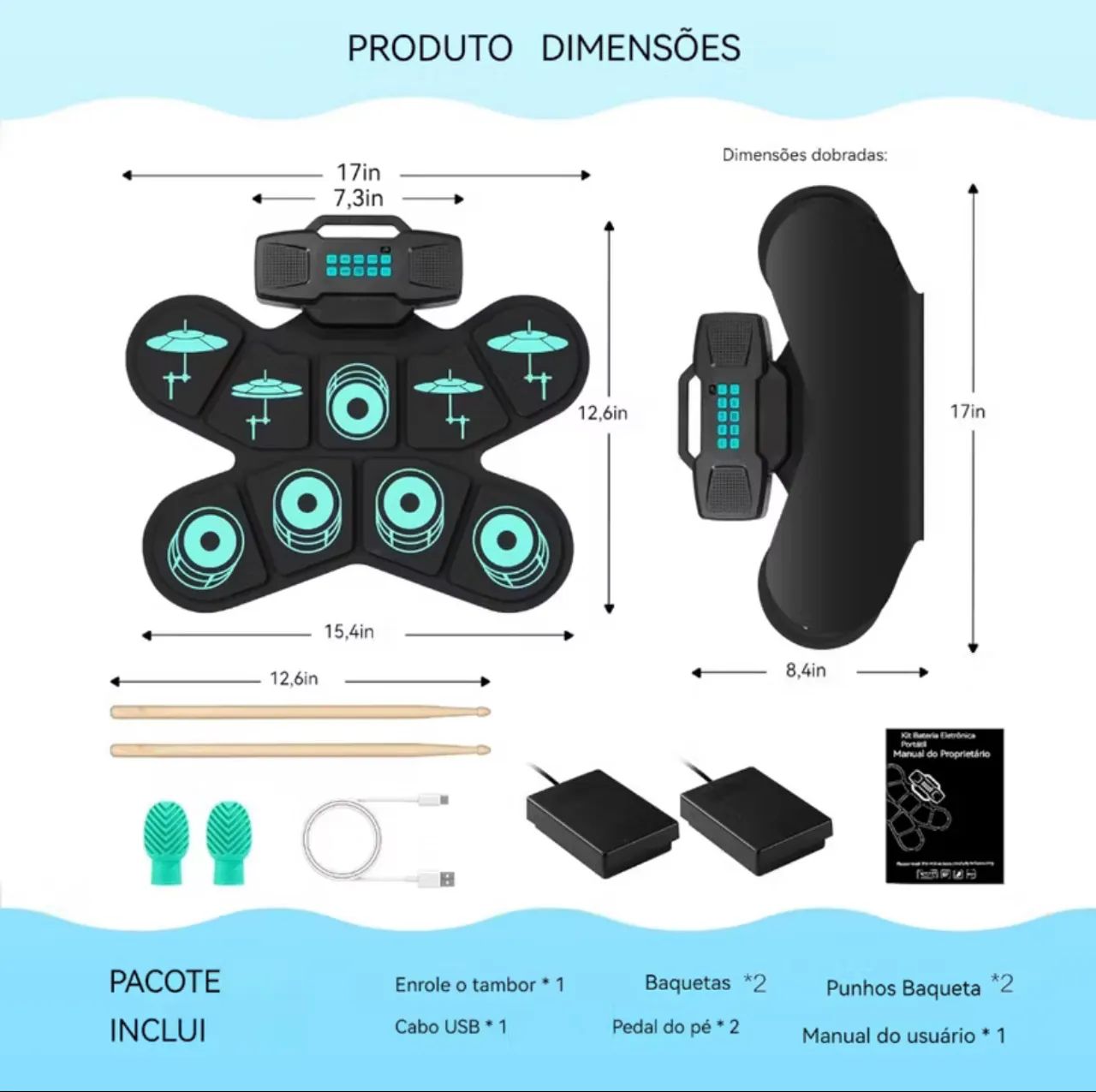 Bateria eletrônica de treino - Foto 4