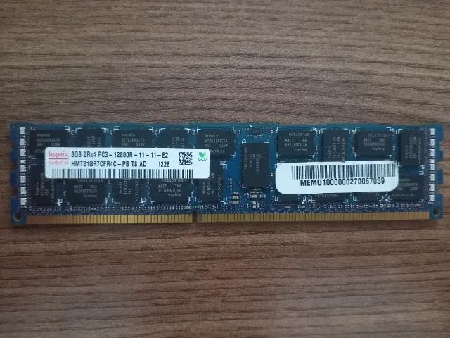 Memória RAM 8GB DDR3 ECC Registered 1600MHz Hynix