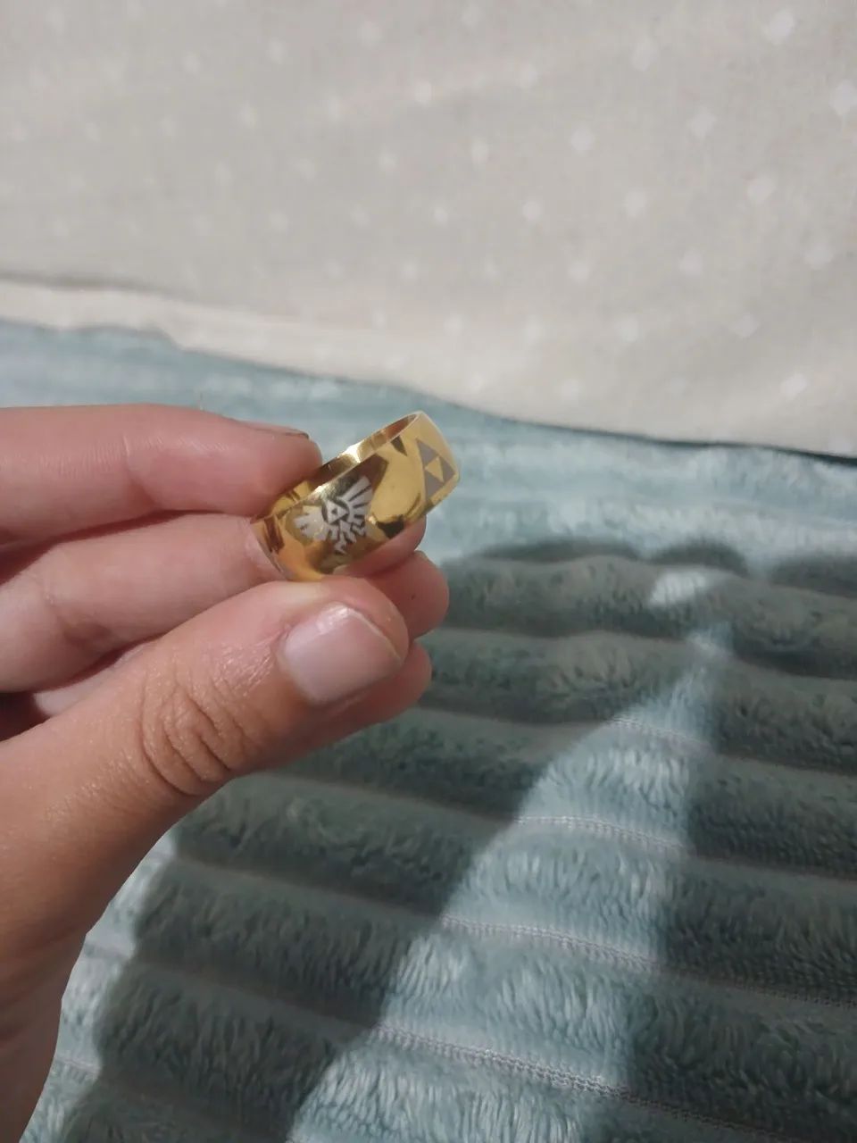Anel ouro marca zelda