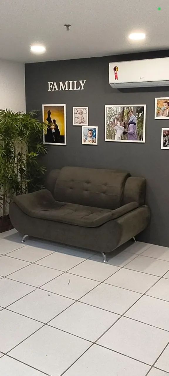 Sofá 2 lugares cinza