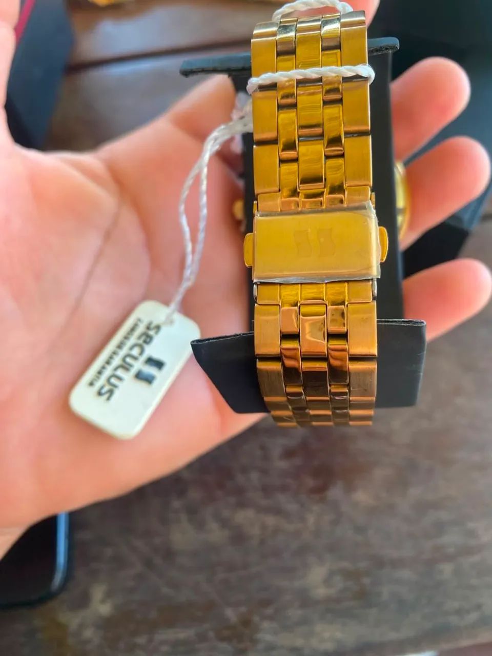 Relógio Seculus Dorado  - Foto 4