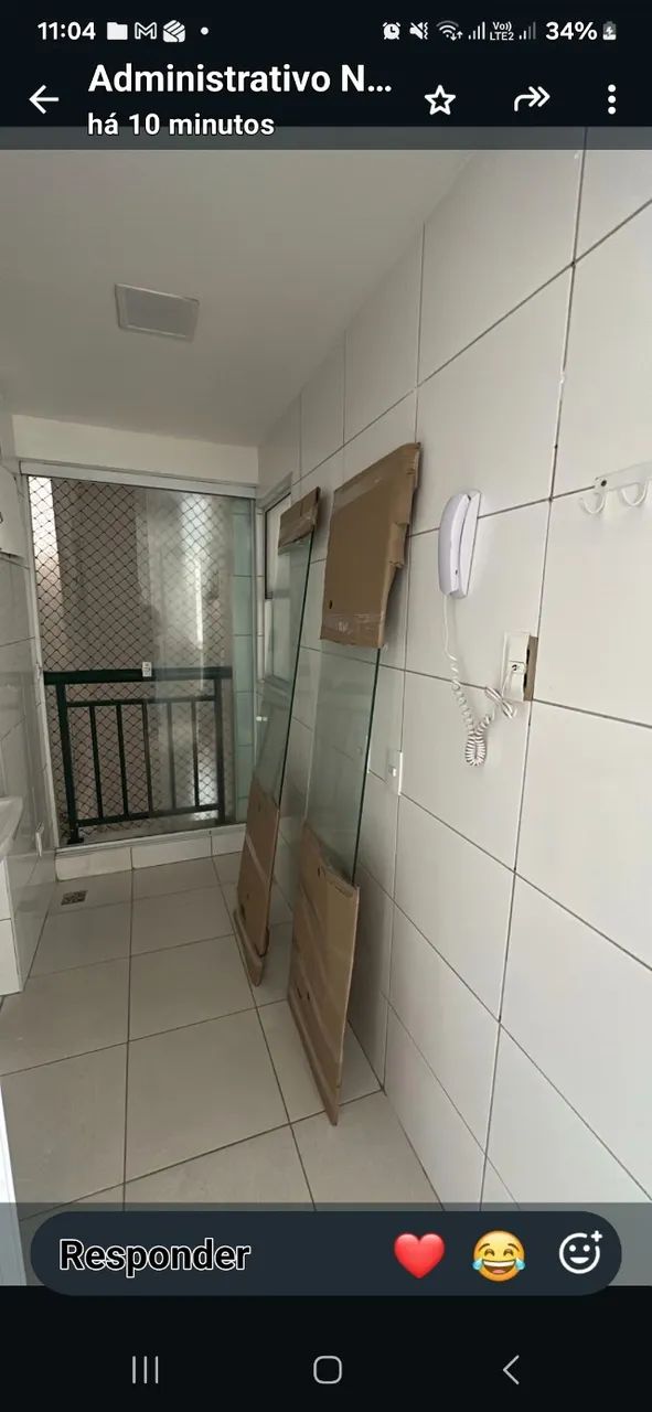 Folhas de vidro para Box