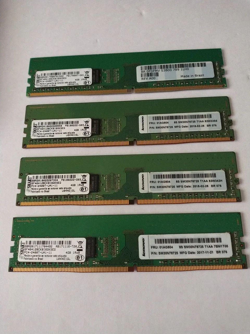 02 Memória Smart Lenovo DDR4   4+4= 8G. - Foto 2