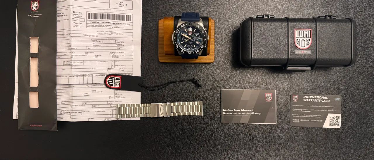 Relógio Luminox Pacific Diver Cronógrafo + Pulseira Extra - Foto 2