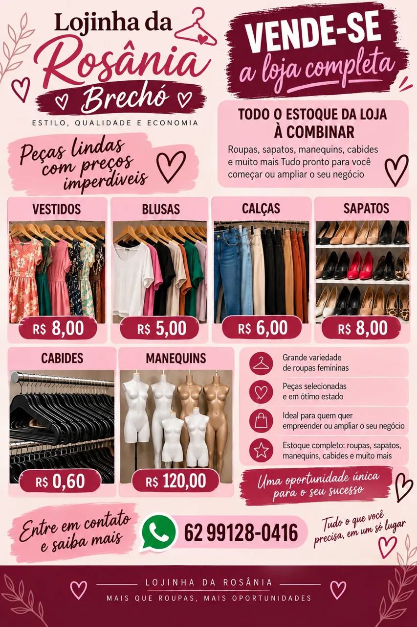 Venda de brechó 