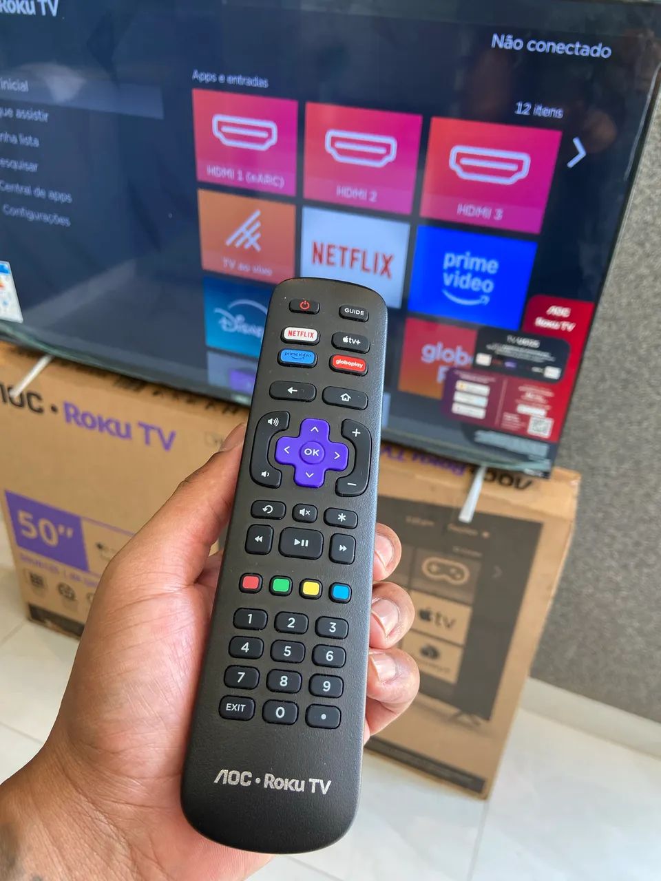 (PEGO TV MENOR) TV SMART 50 Polegadas 4K UHD - Foto 4