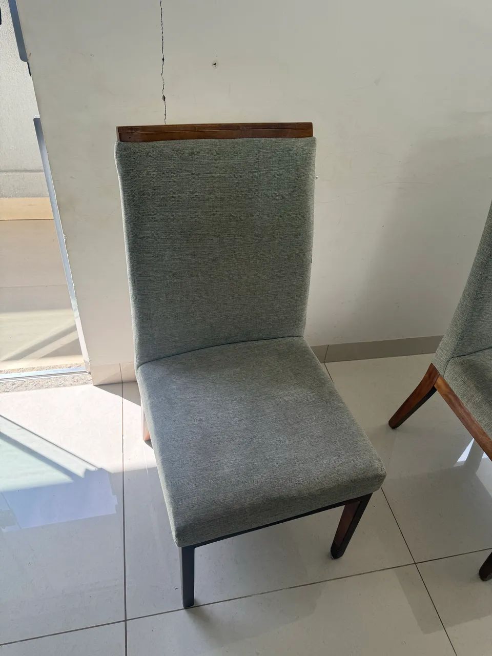 Mesa de Jantar 1,80 x 0,90m com 6 cadeiras com assento 50 cm - Foto 2
