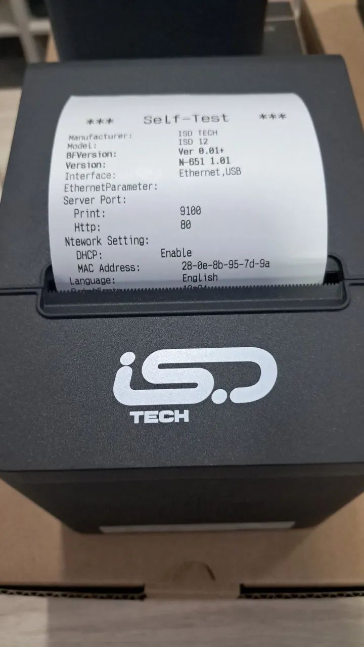 Impressora térmica ISD Tech ISD 12, pronta para uso! - Foto 3