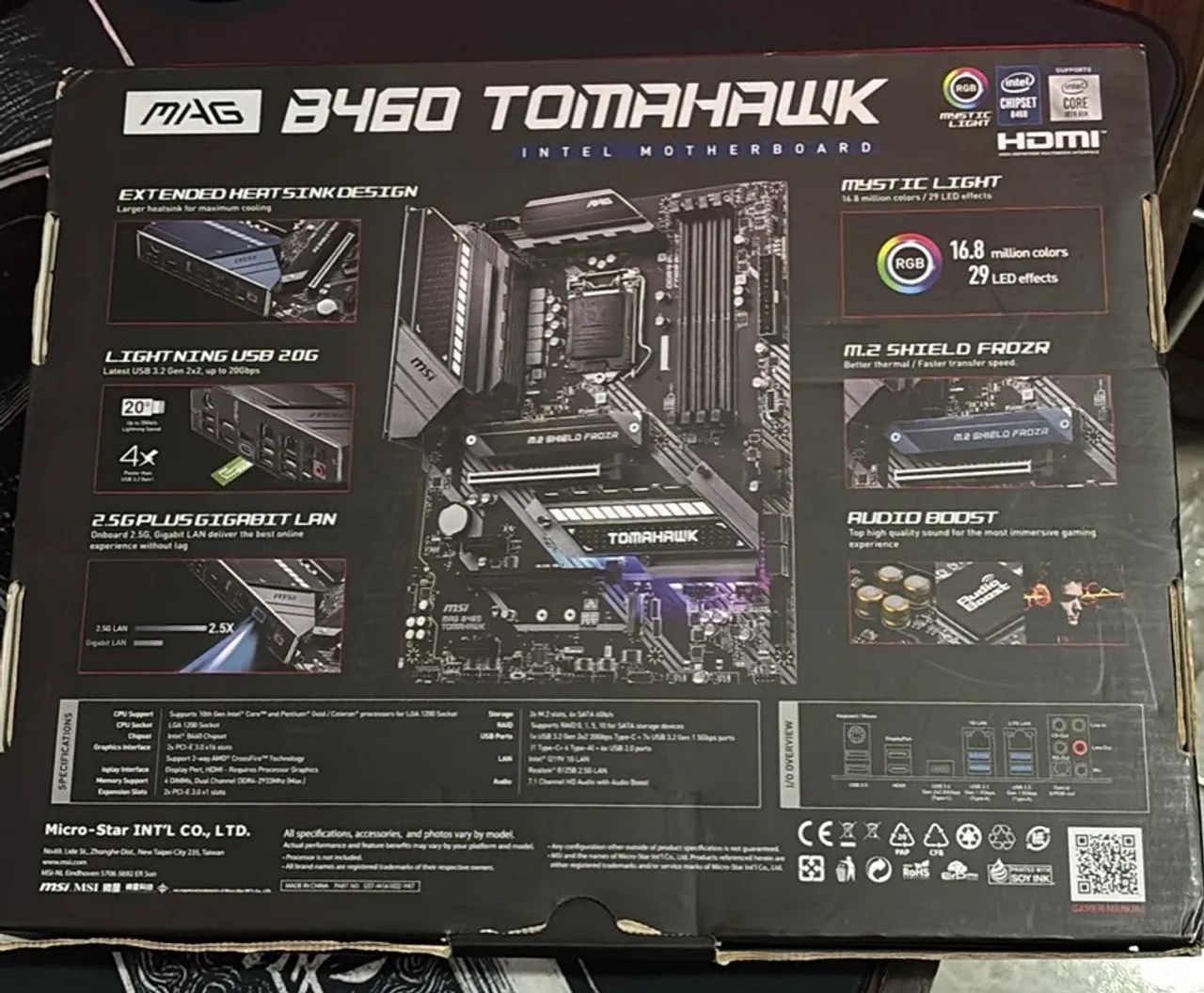 Kit i9 10900k + Placa Mãe MSI MAG B460 TOMAHAWK - Foto 3