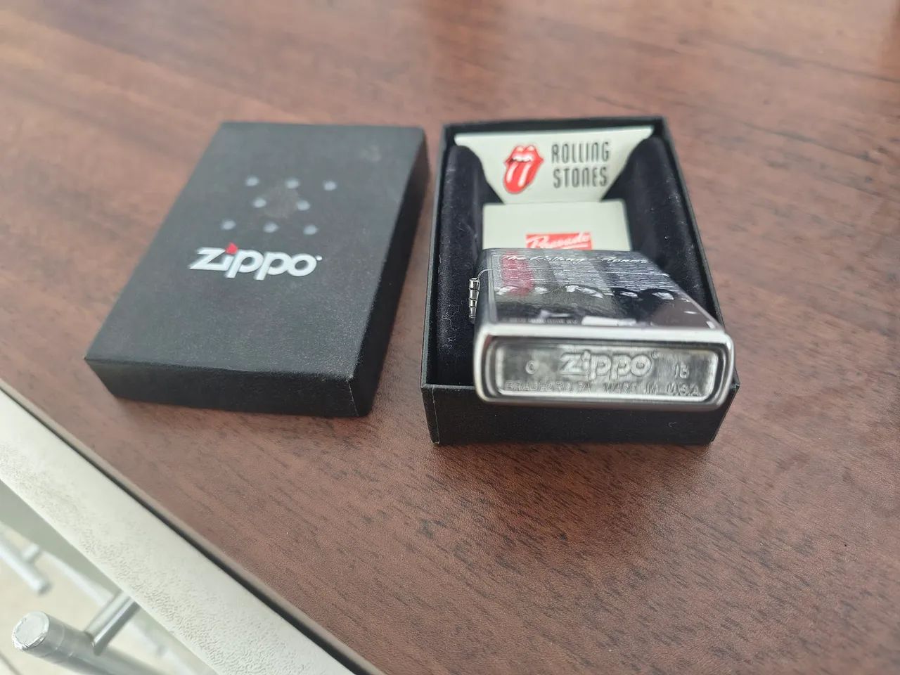 Isqueiro Zippo original Rolling Stones (EUA) - Foto 5
