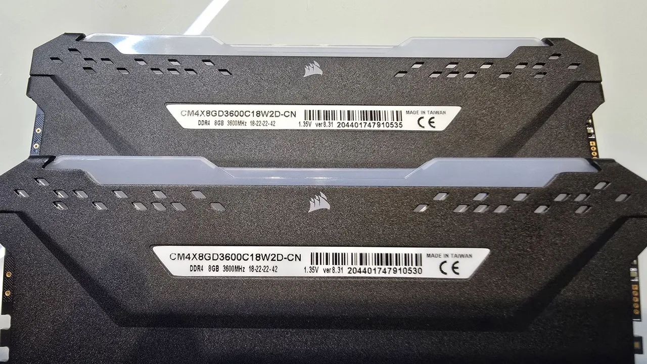 Kit Memória Ram Corsair 16Gb/3600Mhz Vengeance RGB PRO DDr4. - Foto 4