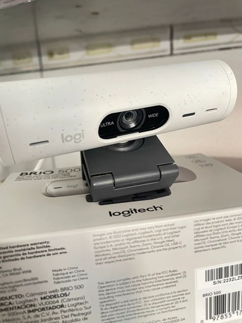 Webcam Full HD Logitech Brio 500 - Branco