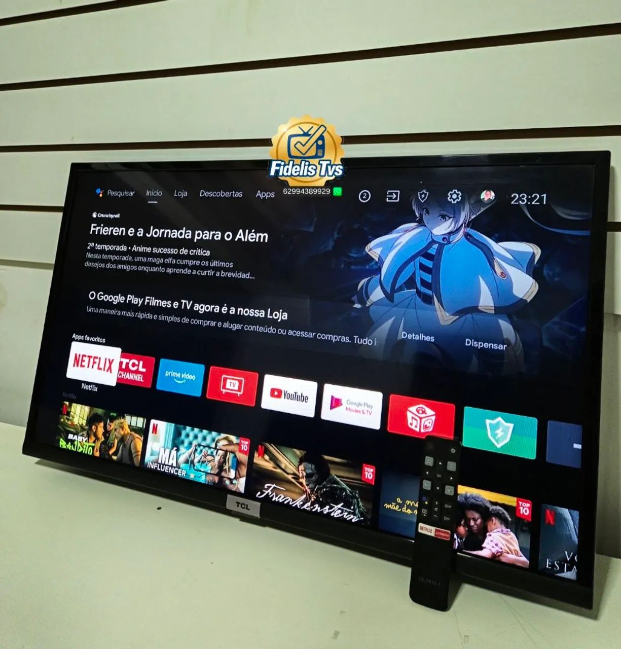 SEMP TCL 32 POLEGADAS ANDROID SMART COMPLETA !  ( TEM OS PEZINHOS  )  - Foto 2