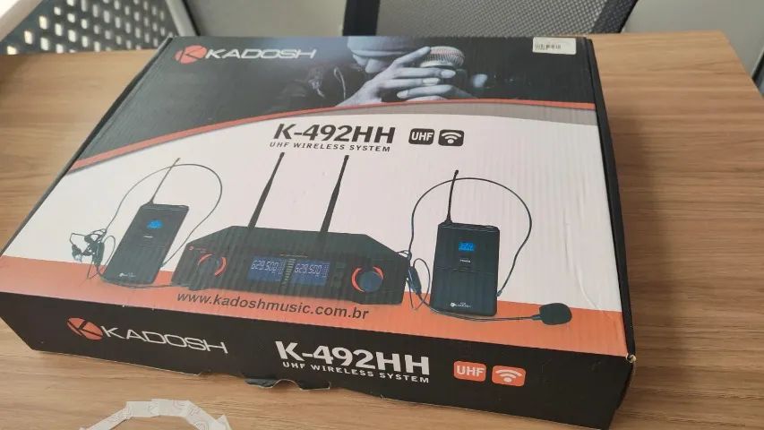 Microfone Kadosh K492HH Sem Fio Duplo