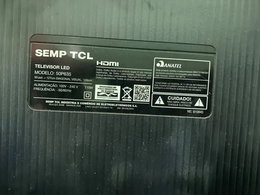 Tv Semp tcl 50 polegadas  - Foto 2