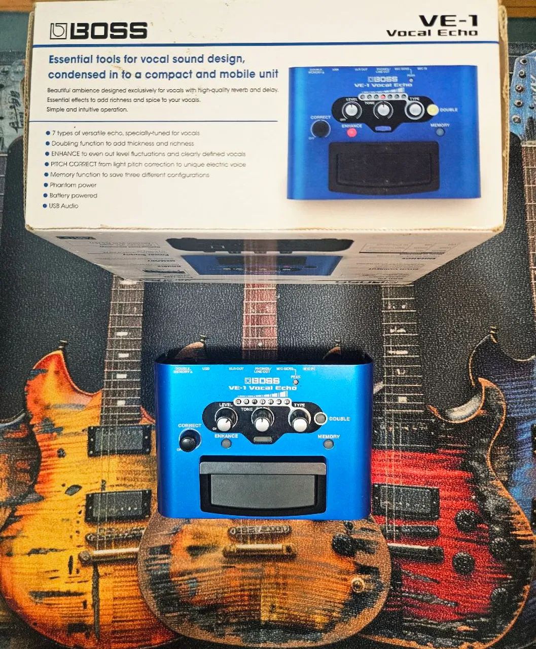 Pedal Processador Vocal Boss VE-1 Vocal Echo (Com Caixa Original