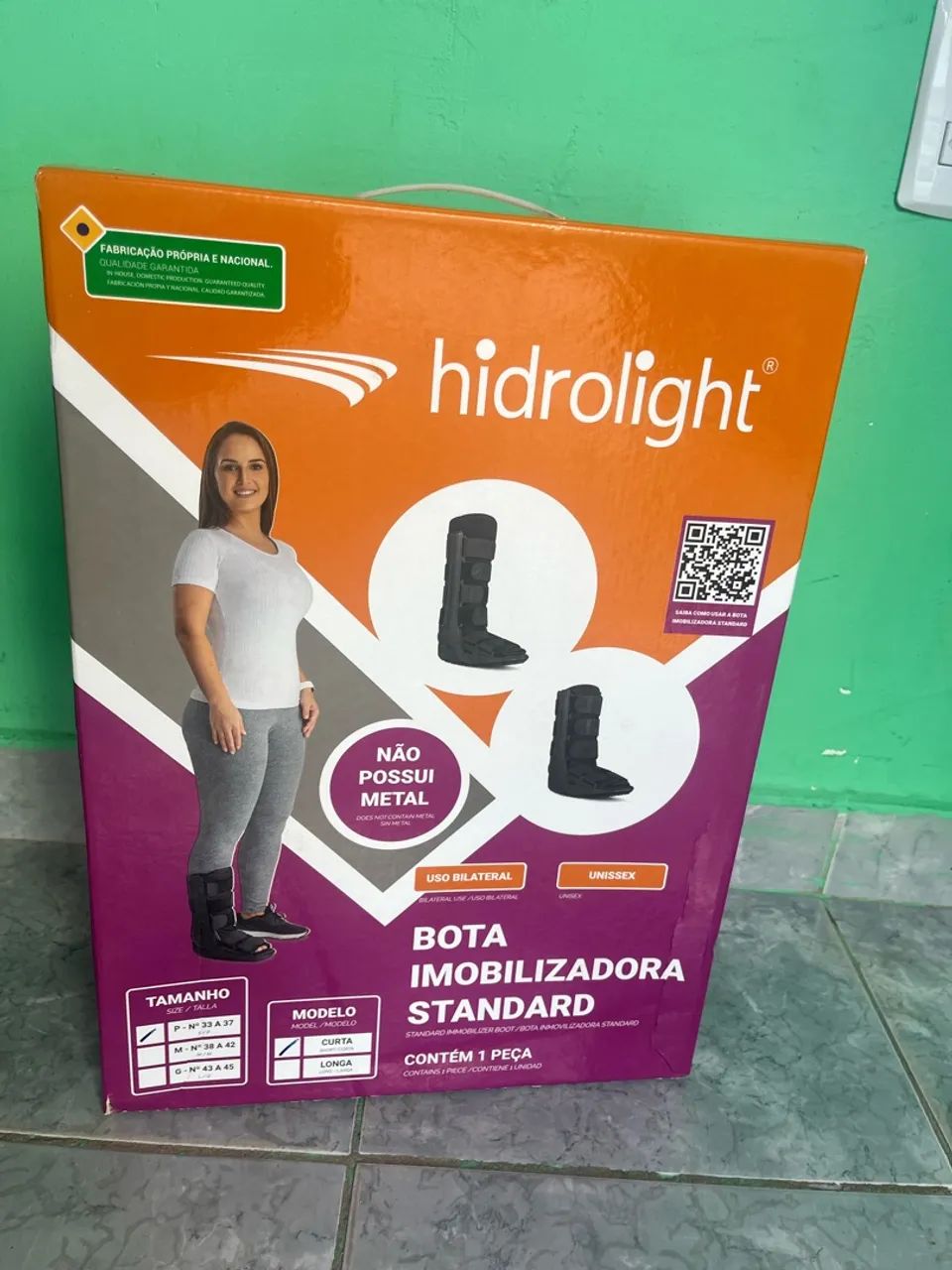 Bota ortopédica curta 