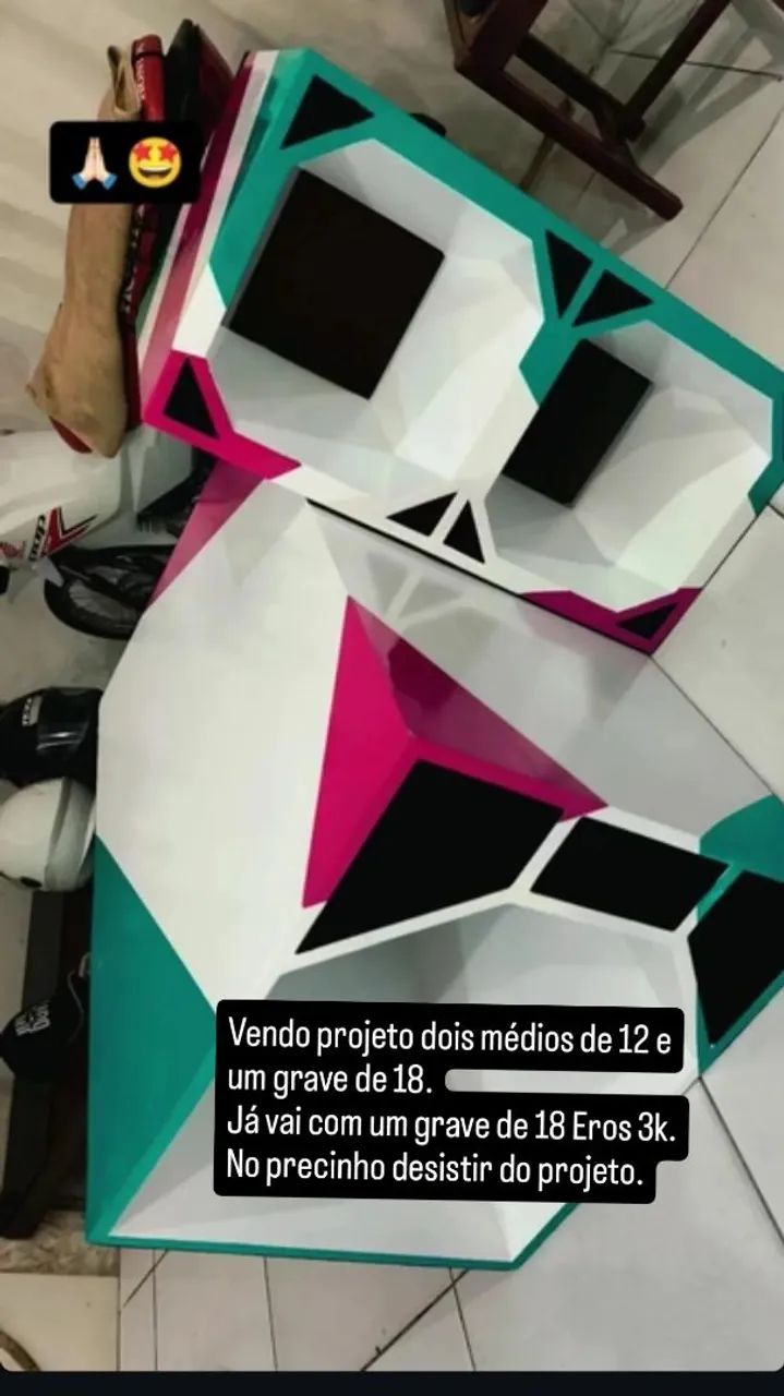 Caixa médio 12 grave 18 