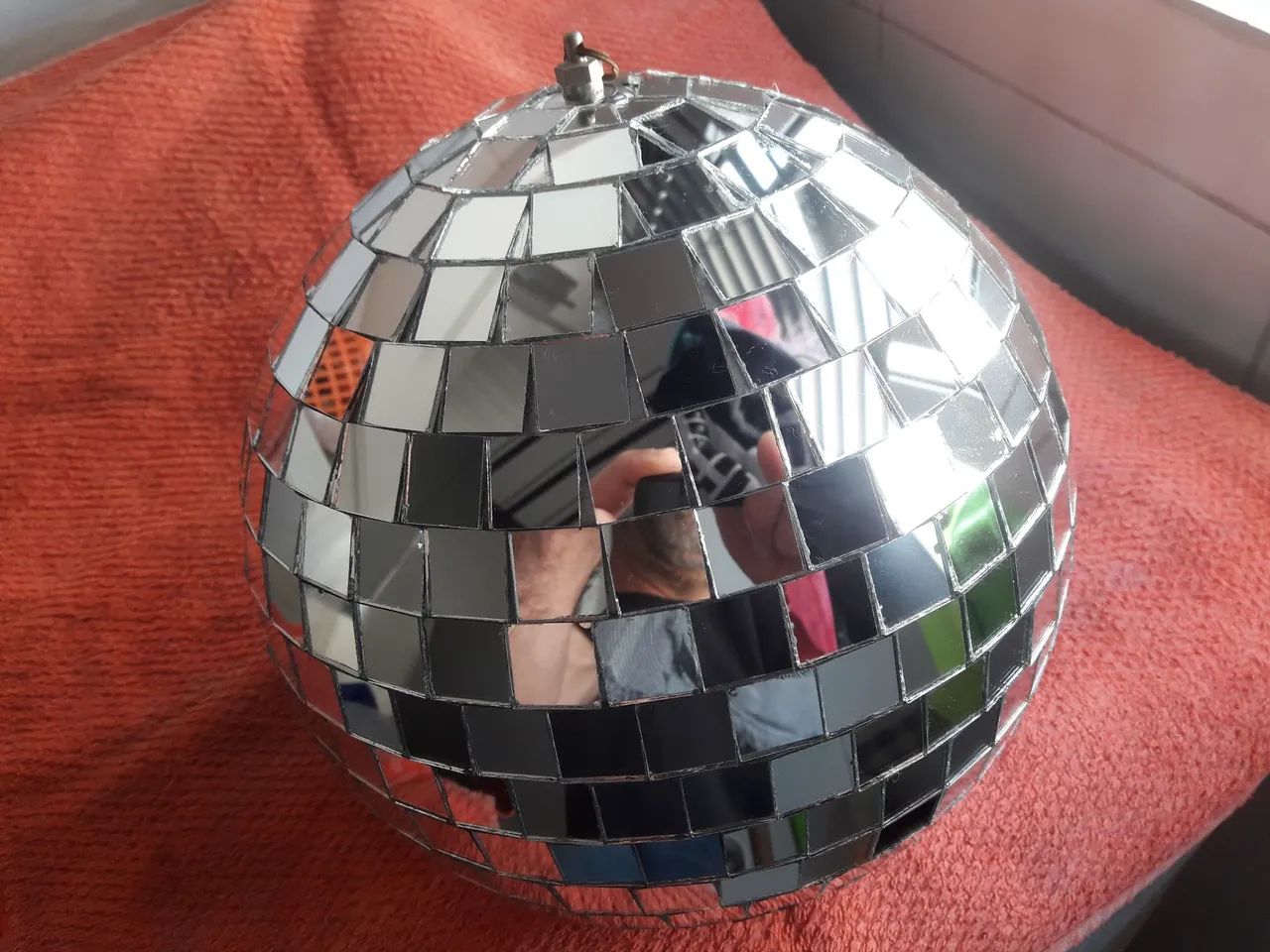 GLOBO ESPELHADO 30cm COM MOTOR "Festas, DJ" - Foto 3