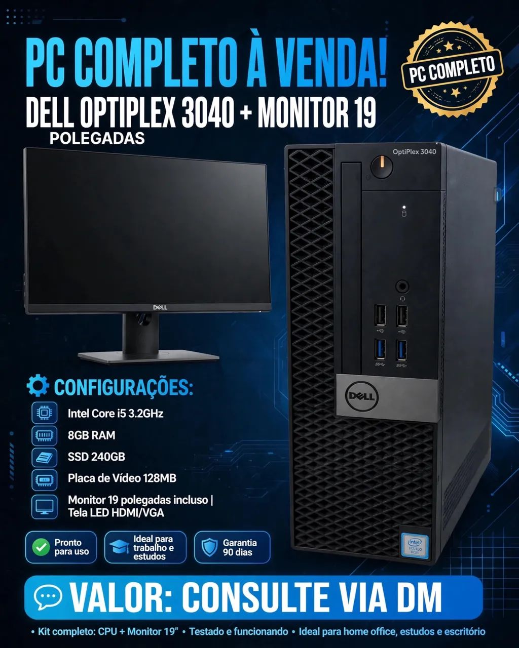 Computador Dell optiplex 3040