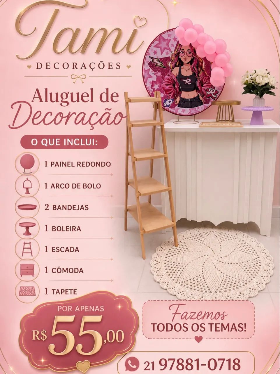 Kit de decoração da Tami