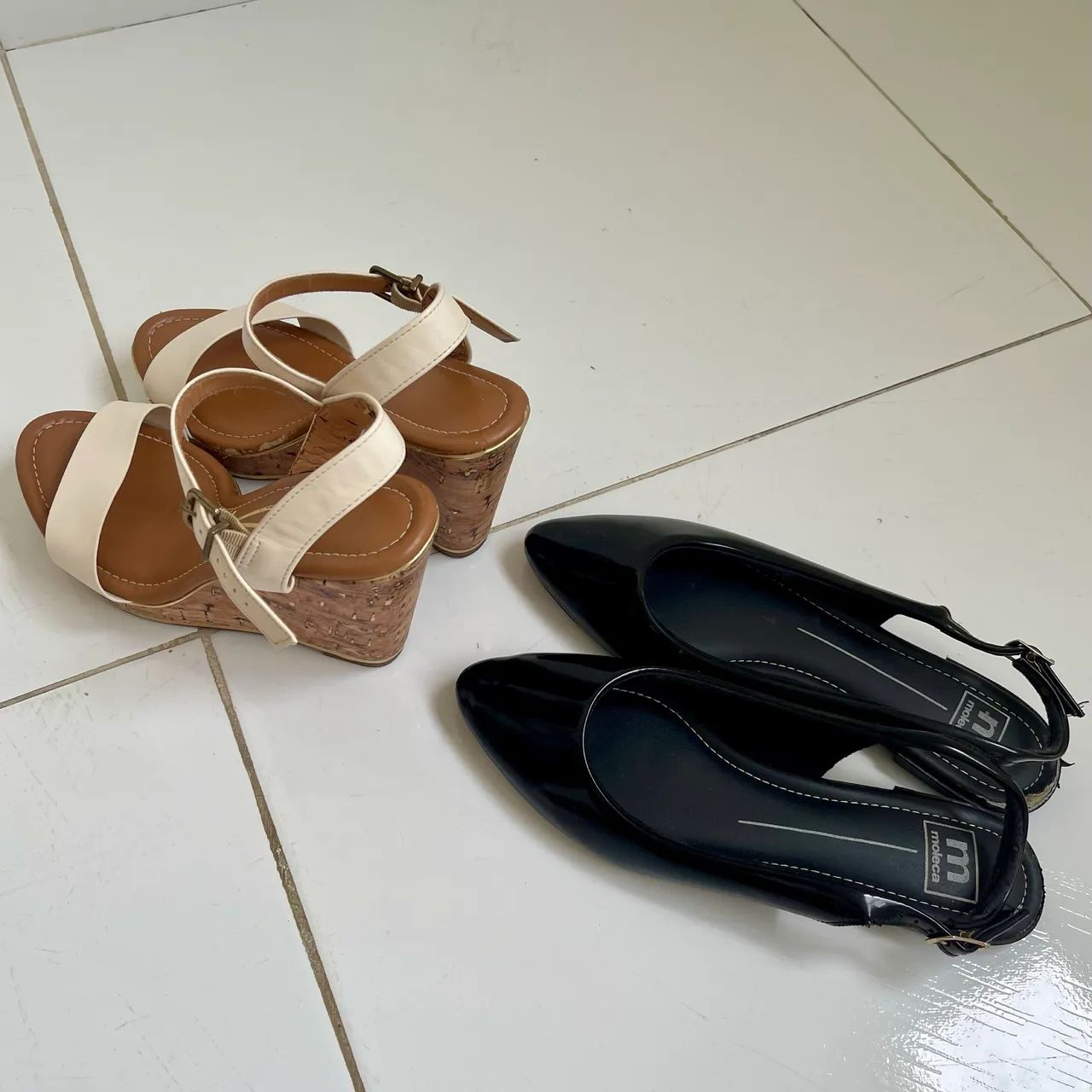 Sandália Vizzano Anabela e Sapatilha Moleca - Foto 2