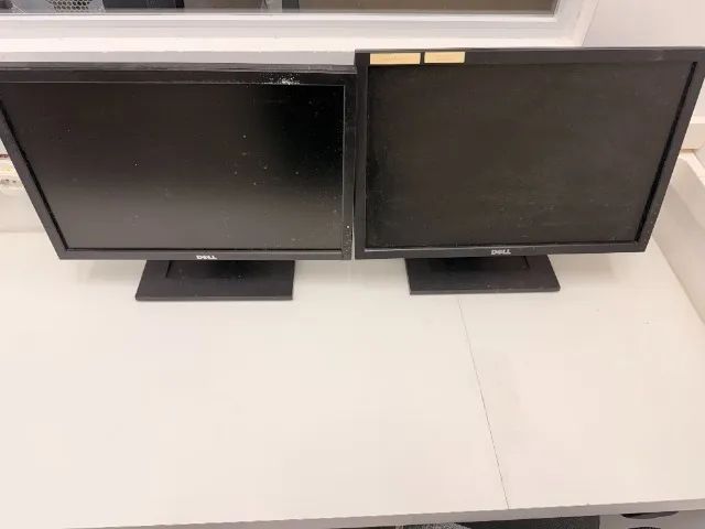 Kit 2 Monitores LCD Dell - Retirada Peças
