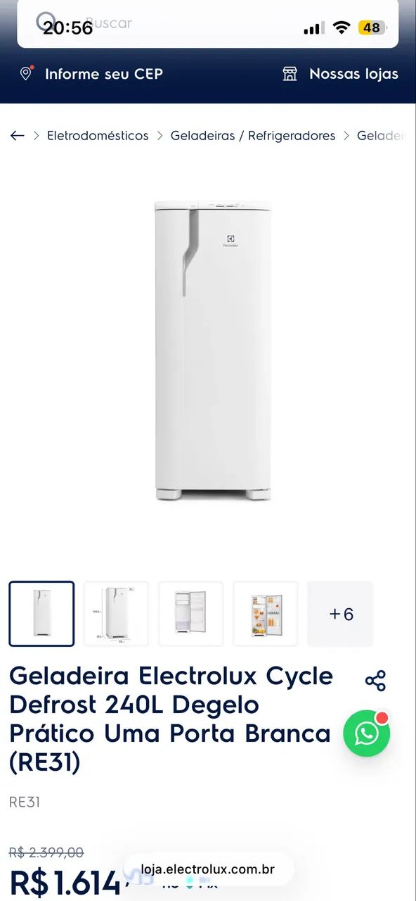 Geladeira Electrolux (funcionando perfeitamente) - Foto 2