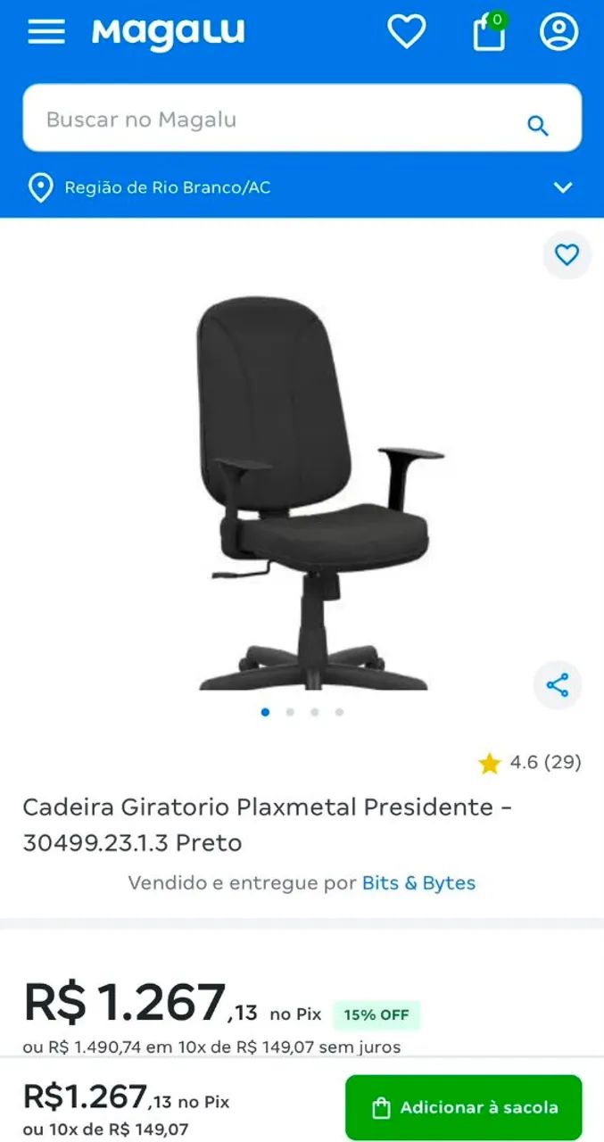 Cadeira giratória estilo empresarial  - Foto 5