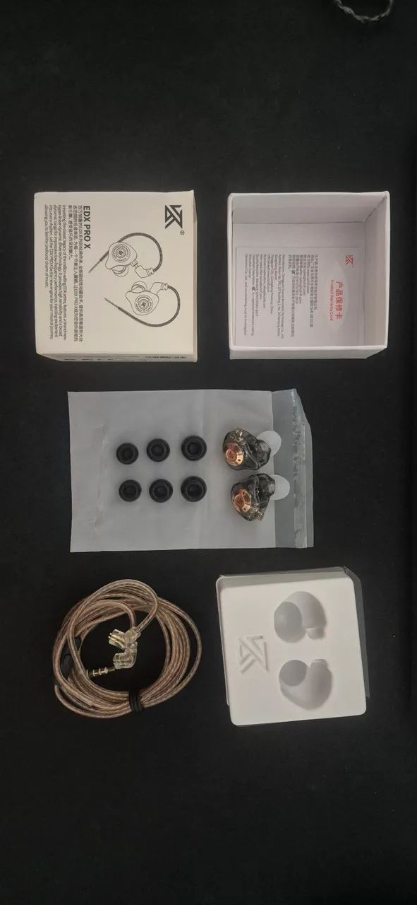 Fone KZ EDX Pro X Cinza com Microfone - Foto 2