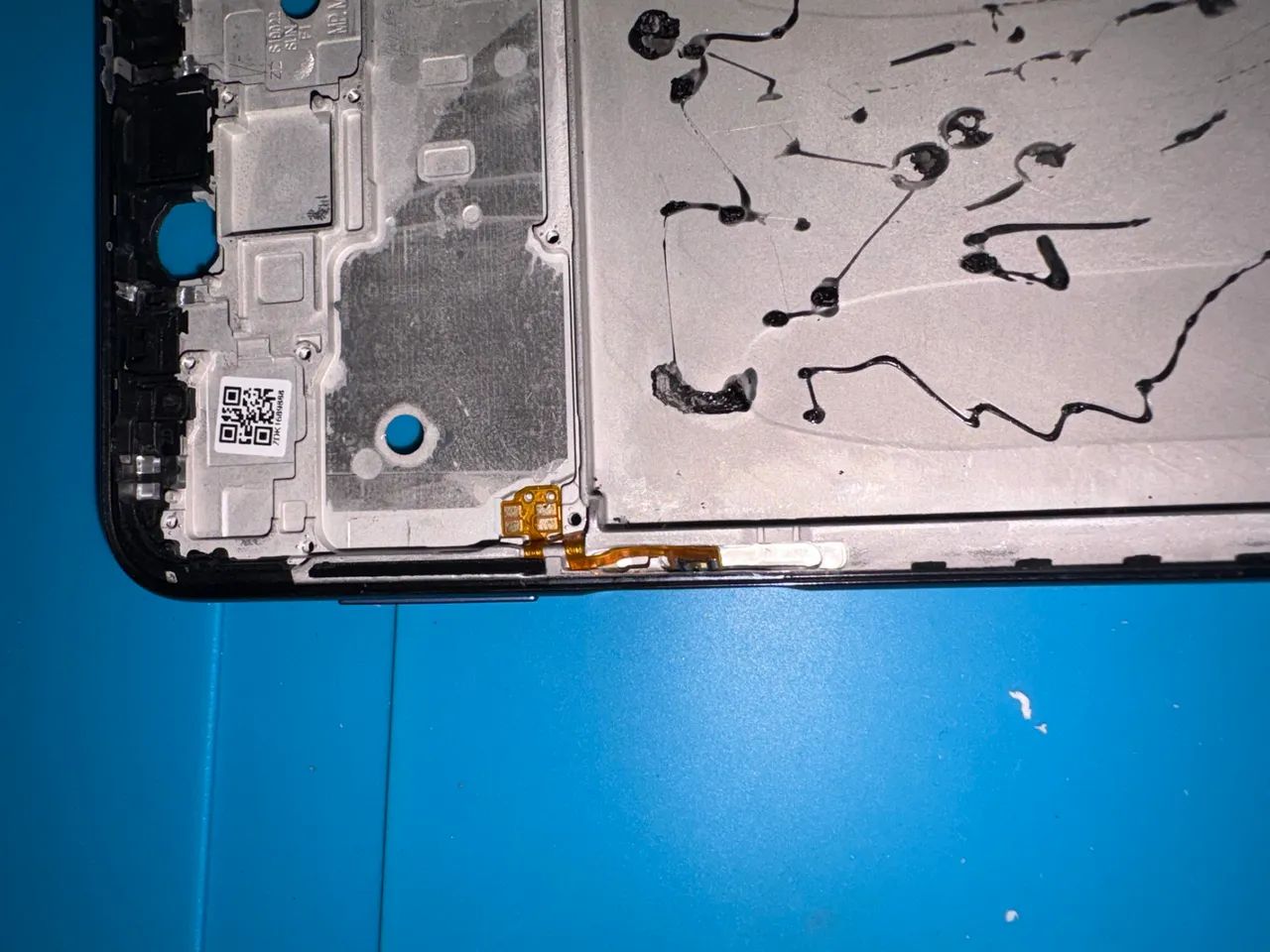 Aro Redmi Note 9S azul + botão de volume  - Foto 2