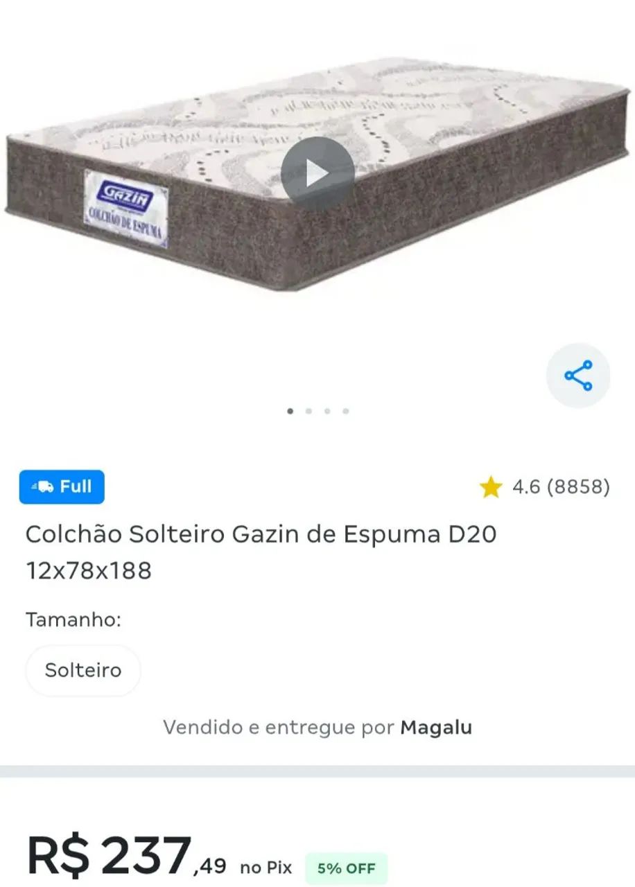Bicama em MDP/MDF com um colchão incluso  - Foto 2