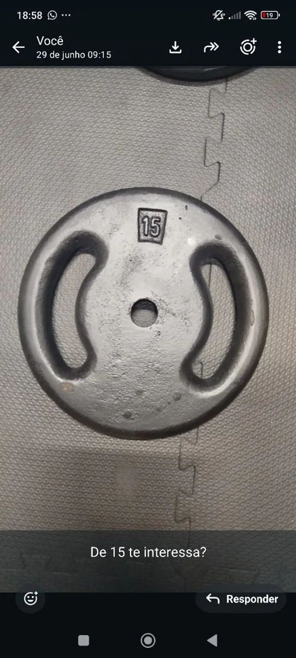 Anilhas 15kg - Foto 2