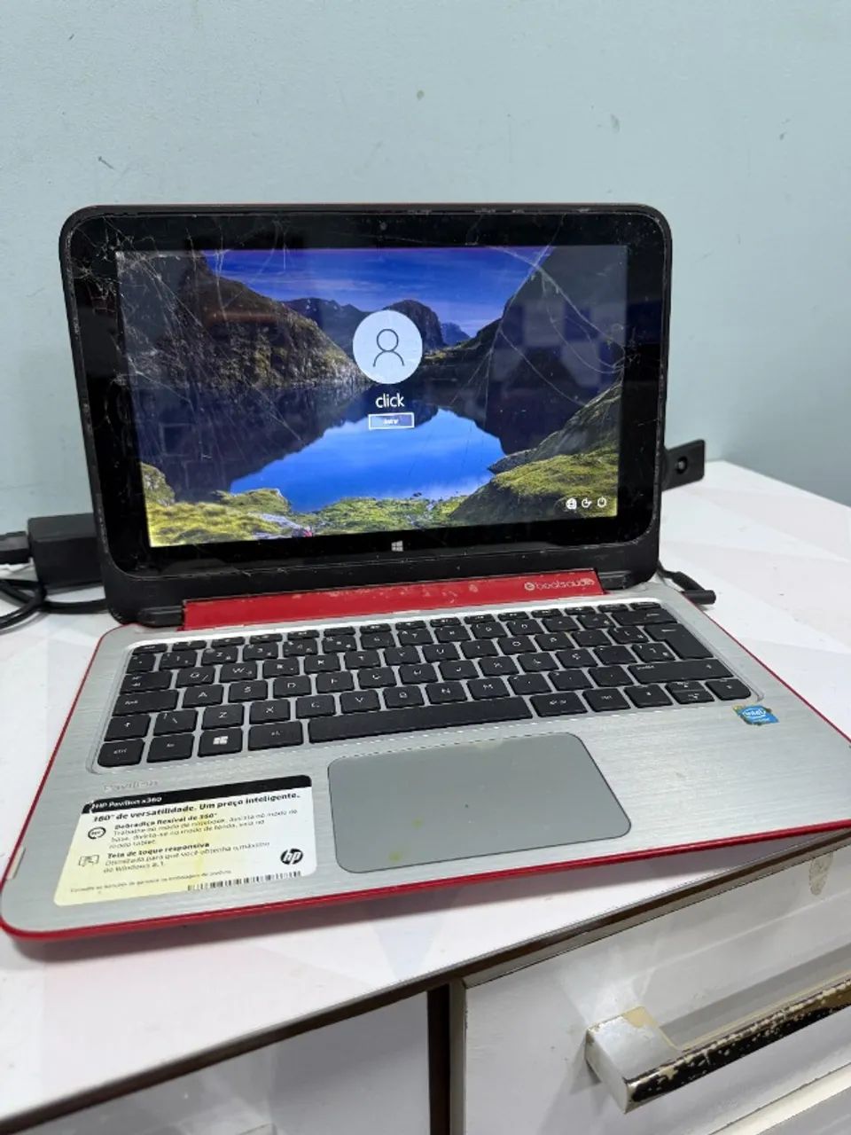 Notebook HP Pavilion x360 Intel Celeron 4GB RAM HD 160GB  - Foto 5