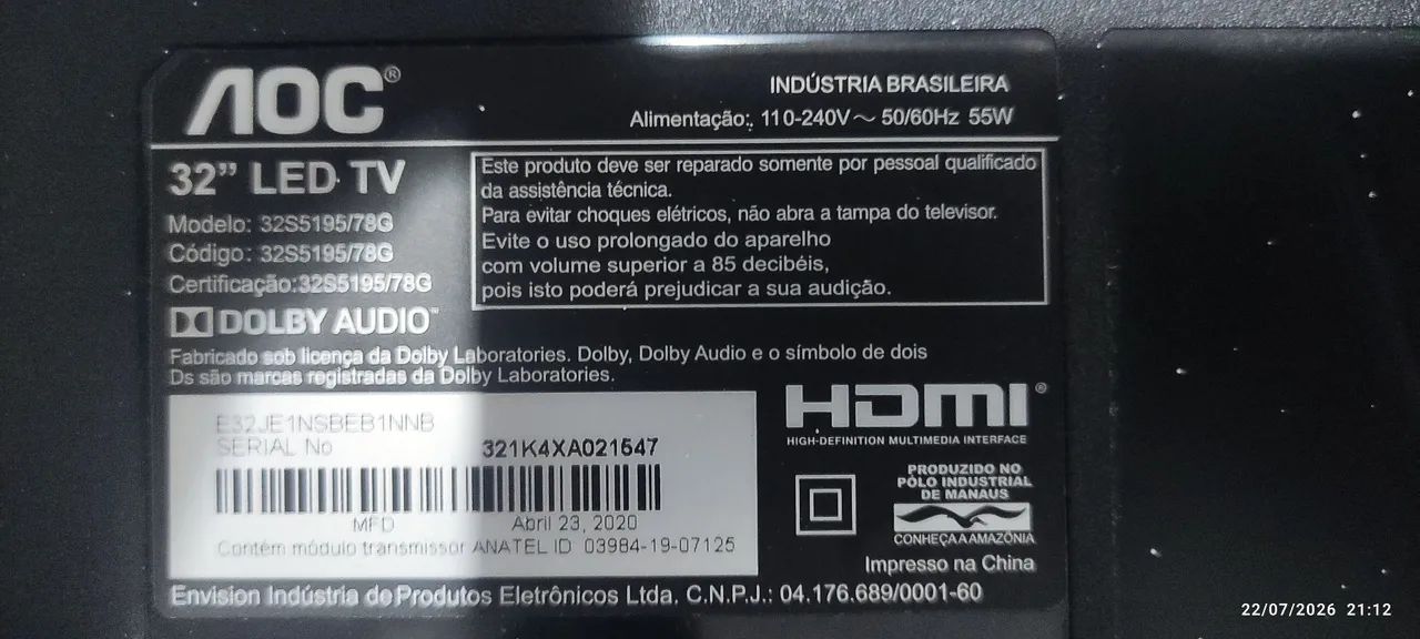 Smart TV LED AOC 32° - Foto 4