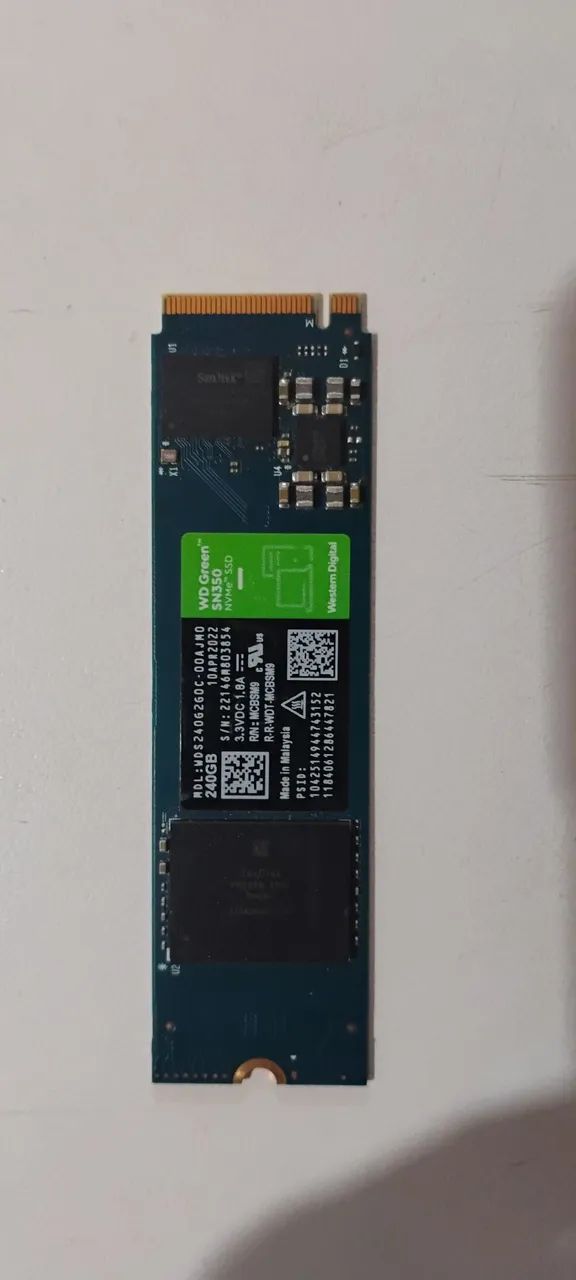 SSD NVME WD Green 240GB
