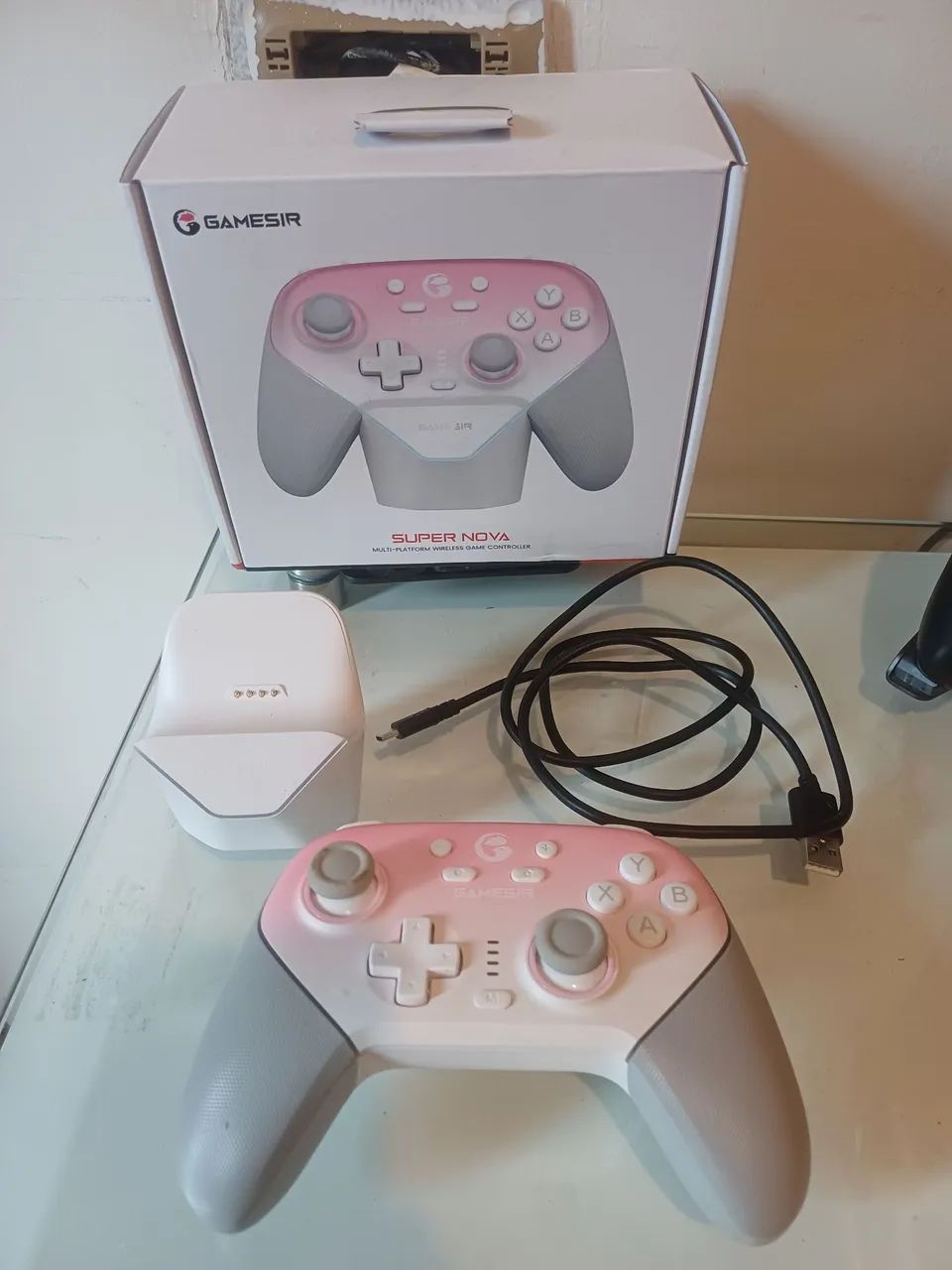 CONTROLE GAMESIR SUPERNOVA - ROSA, USADO - Foto 2