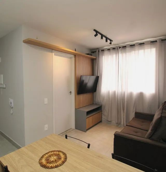 Apartamento ( 2 dormitórios ) , aluguel anual com caução e com mobília.  - Foto 2