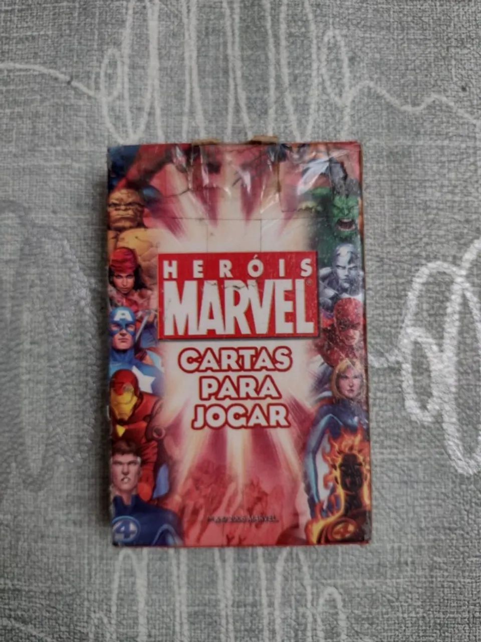 Heróis Marvel - Cartas para jogar - Baralho completo