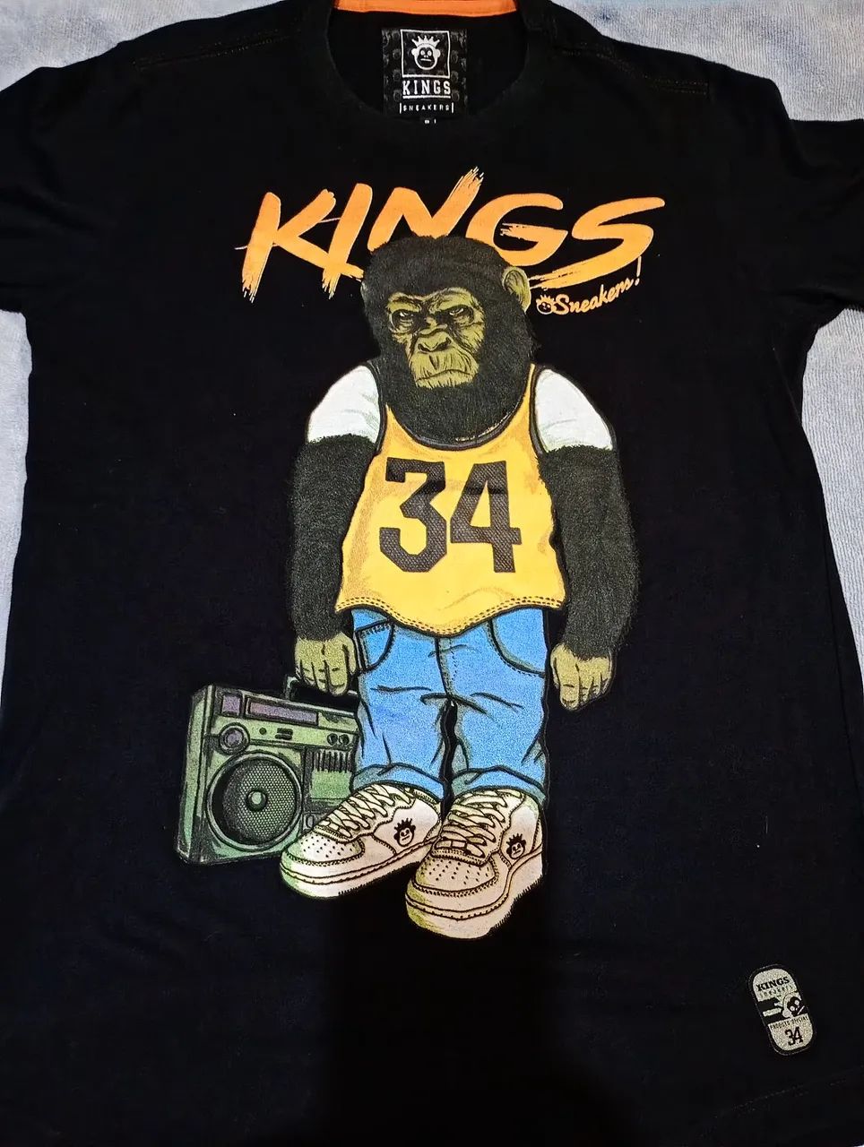 Camisetas Kingston preta 