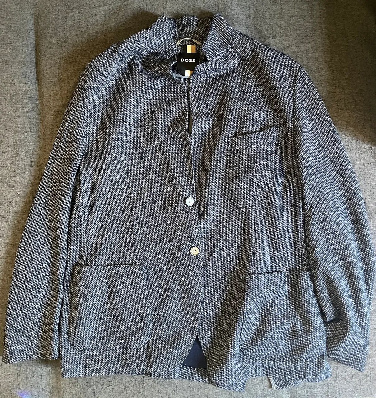Blazer HUGO BOSS em tecido micro-padronizado - Foto 3