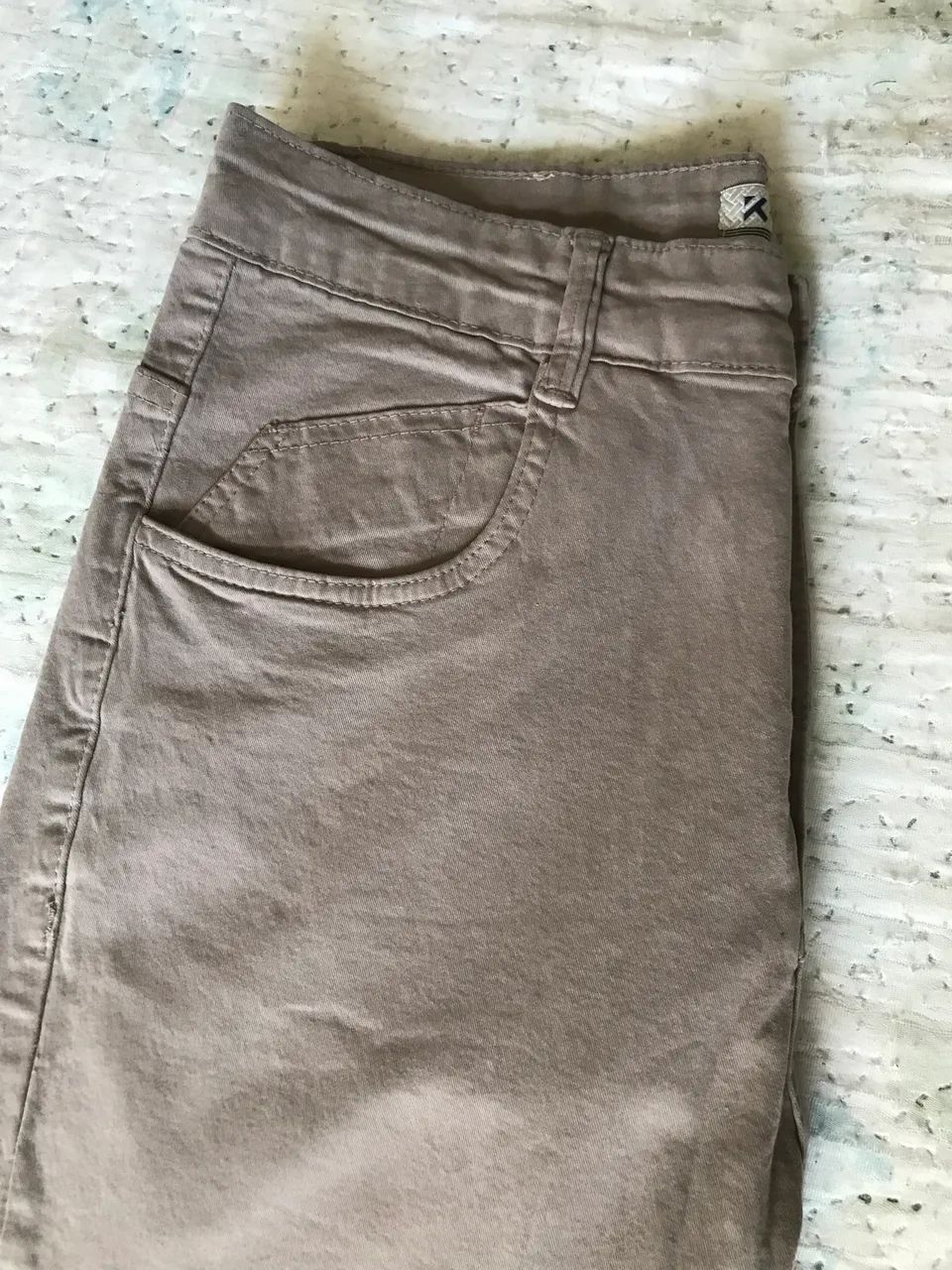 Calça Sarja (Tam 40) Cor Cinza - Foto 2