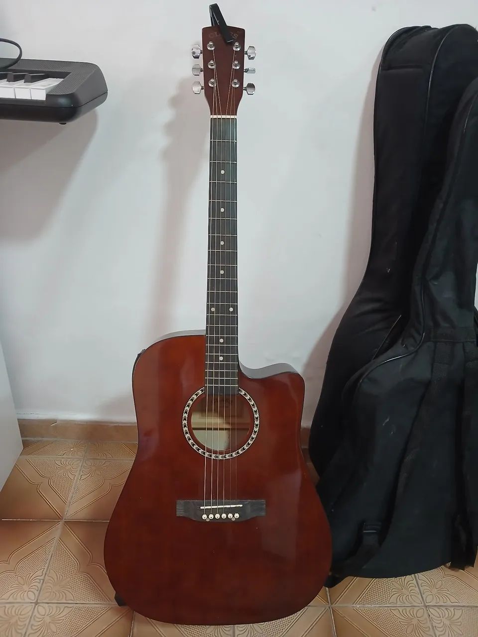 Violão folk aço 